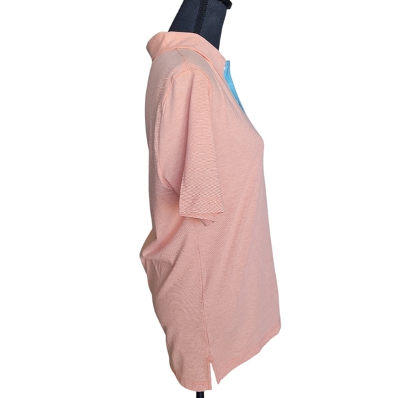 Thomas Sterling Men's Peach All Day Comfort Polo Collar Tee Size S NWT - Picture 3 of 14